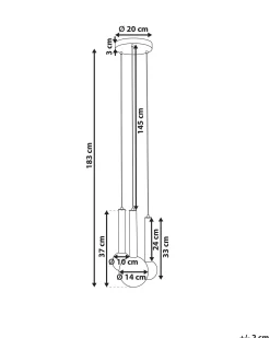 Lampadario BOUES Metallo Nero