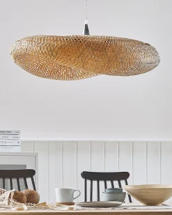 Lampadario BOYNE Bambù Marrone chiaro
