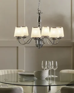 Lampadario BRADANO Metallo Argento