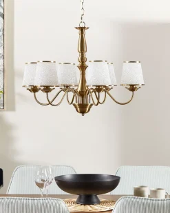 Lampadario BRADANO Metallo Ottone