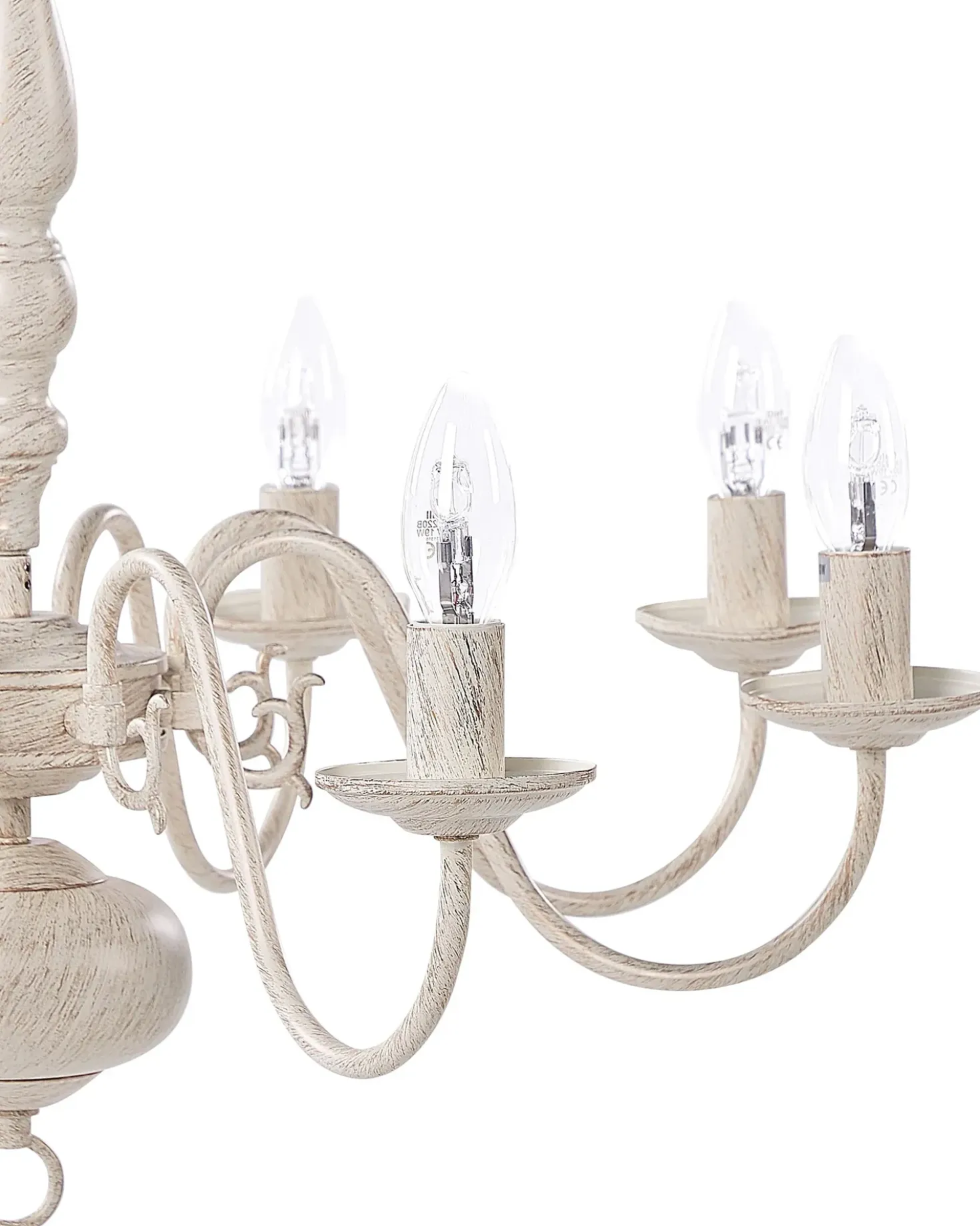 Lampadario BRITHON Metallo Bianco