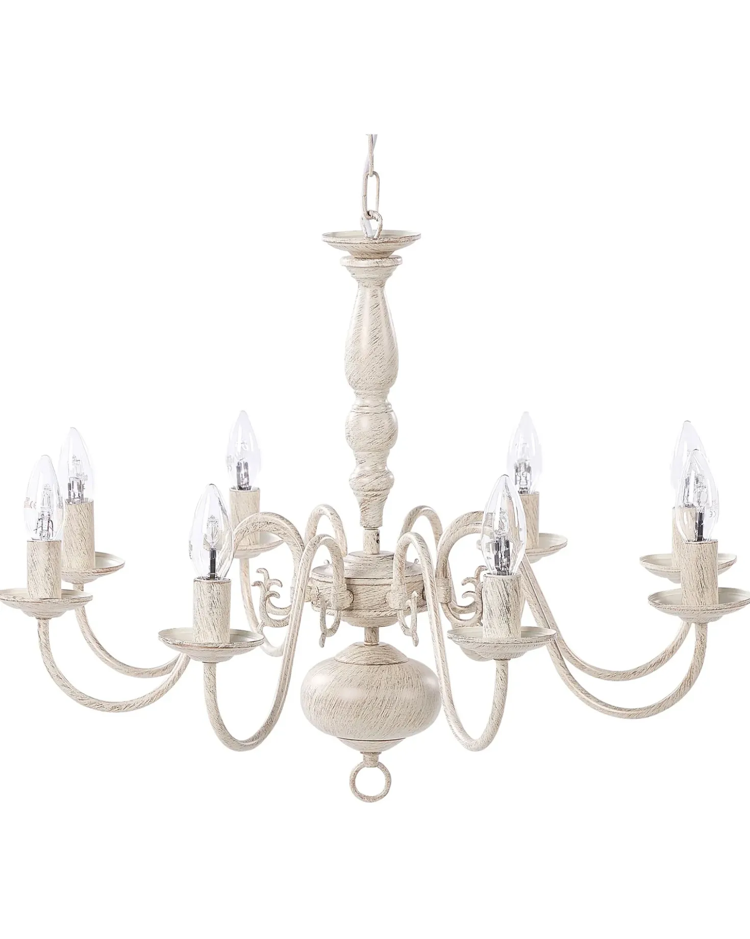 Lampadario BRITHON Metallo Bianco
