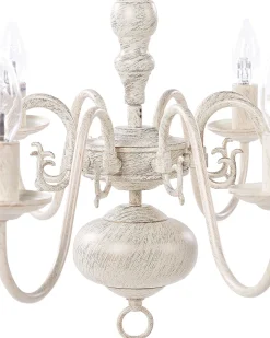 Lampadario BRITHON Metallo Bianco