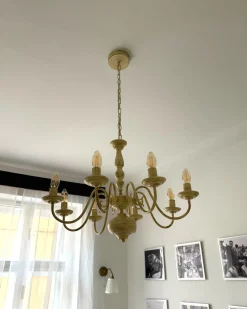 Lampadario BRITHON Metallo Bianco