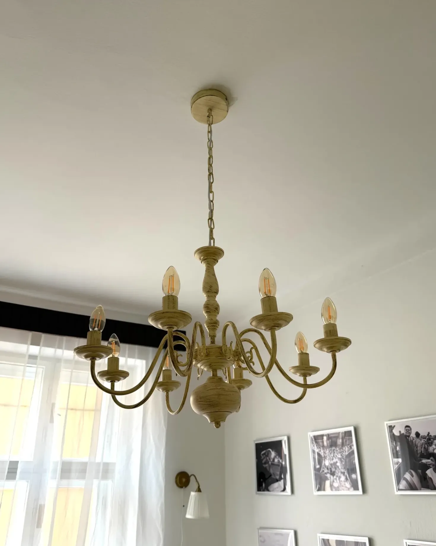 Lampadario BRITHON Metallo Bianco