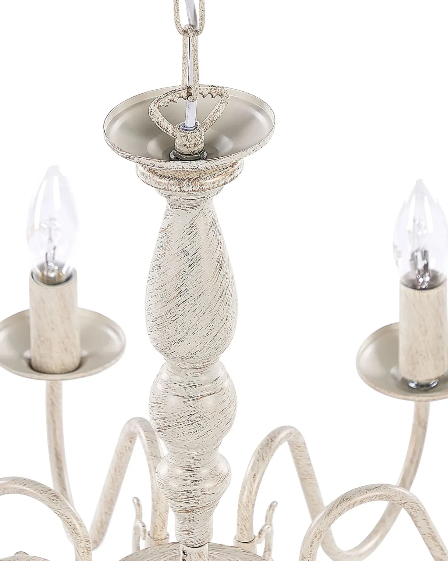 Lampadario BRITHON Metallo Bianco