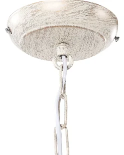 Lampadario BRITHON Metallo Bianco