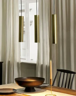 Lampadario BROSNA Metallo Ottone