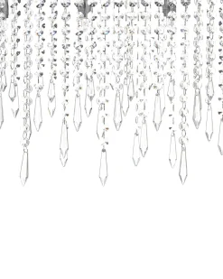 Lampadario CALVELLE Cristallo Argento