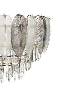 Lampadario CANAGUA Vetro Ottone