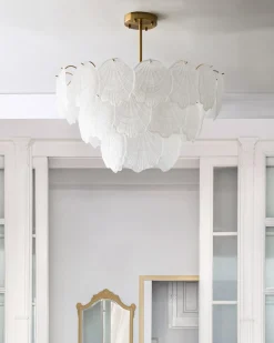 Lampadario CAPLINA Vetro Ottone
