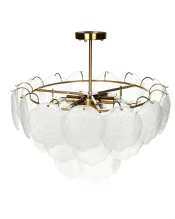 Lampadario CAPLINA Vetro Ottone