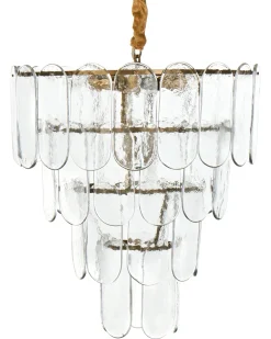 Lampadario CARAVELI Vetro Ottone