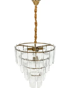 Lampadario CARAVELI Vetro Ottone