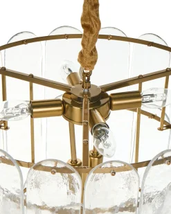 Lampadario CARAVELI Vetro Ottone
