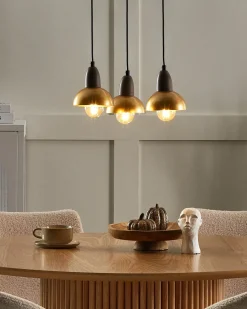 Lampadario CASTALY Metallo Ottone