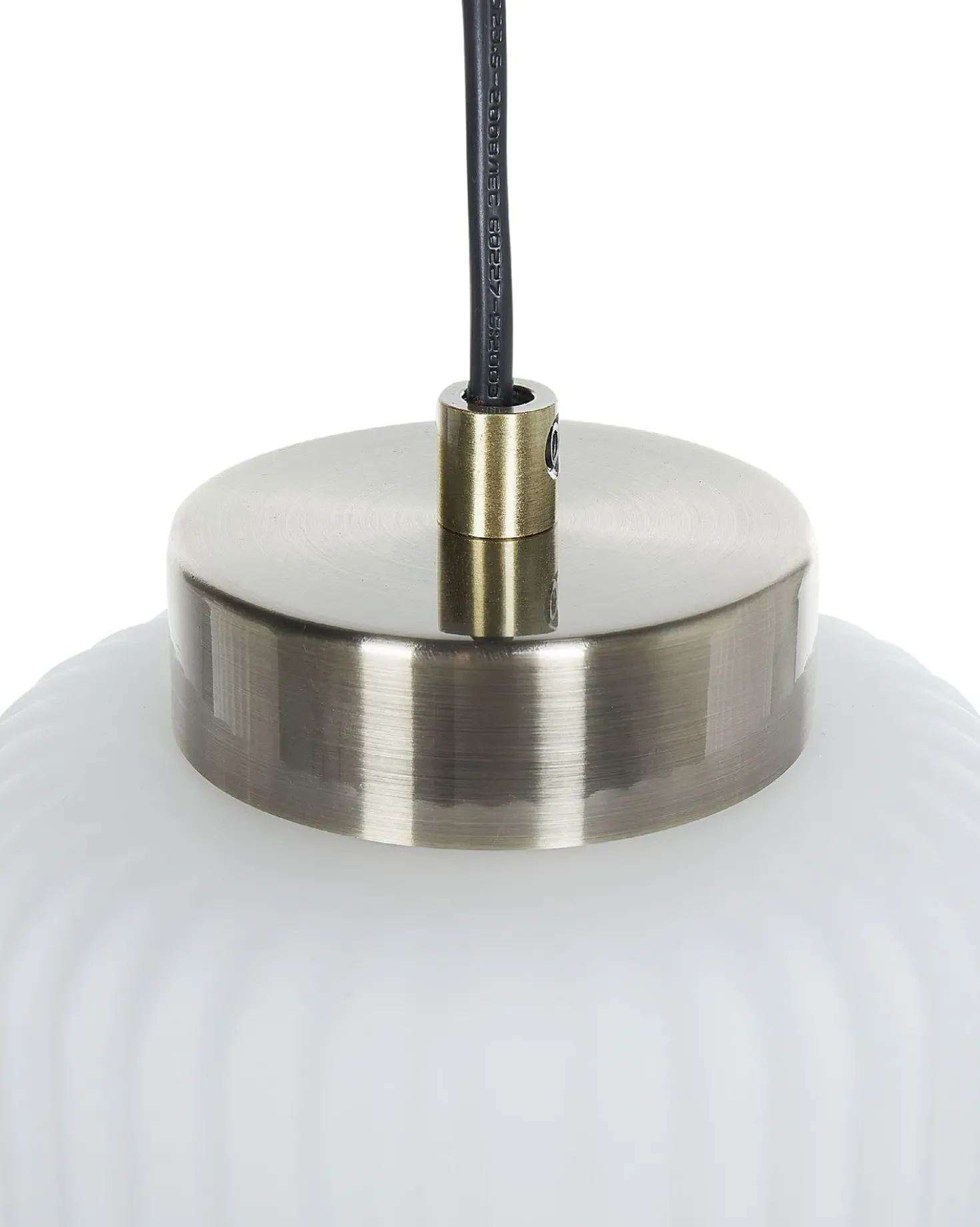 Lampadario CAUDELO Metallo Nero/Bianco