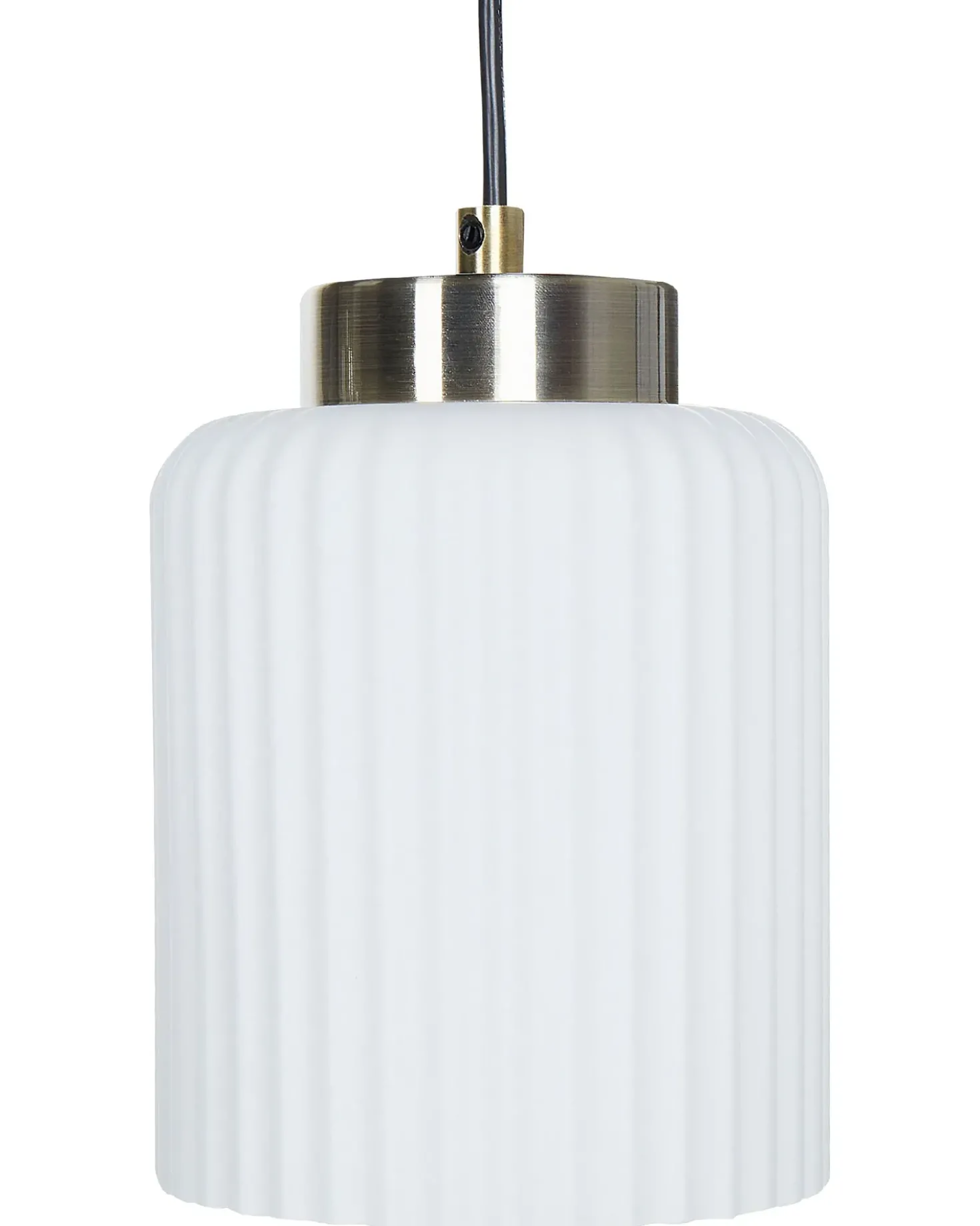 Lampadario CAUDELO Metallo Nero/Bianco