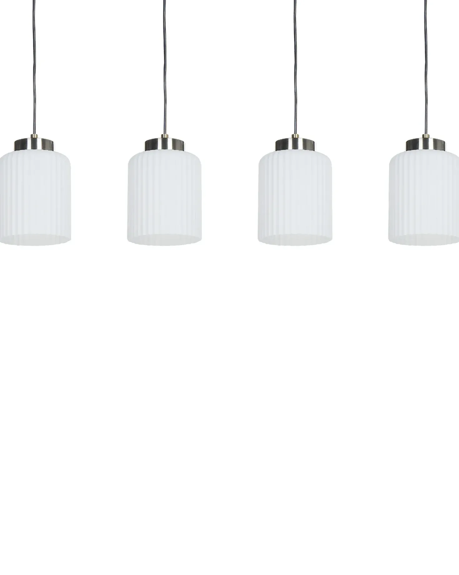 Lampadario CAUDELO Metallo Nero/Bianco