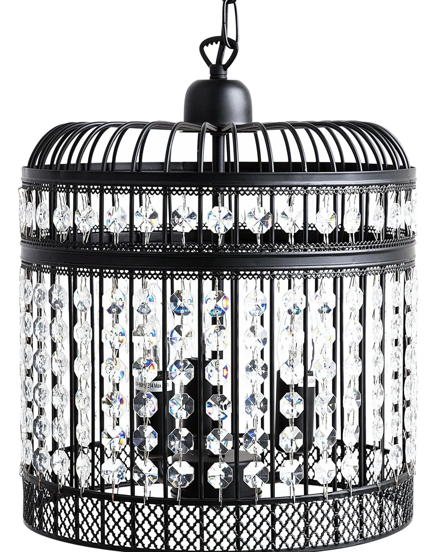 Lampadario CELON Metallo Nero