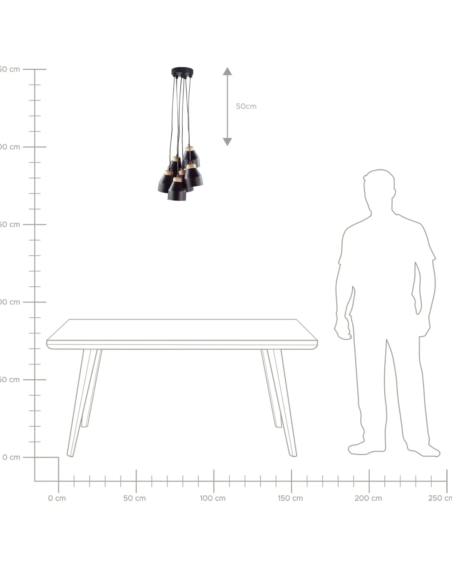 Lampadario CESTOS Metallo Nero