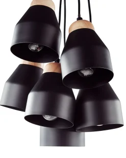 Lampadario CESTOS Metallo Nero