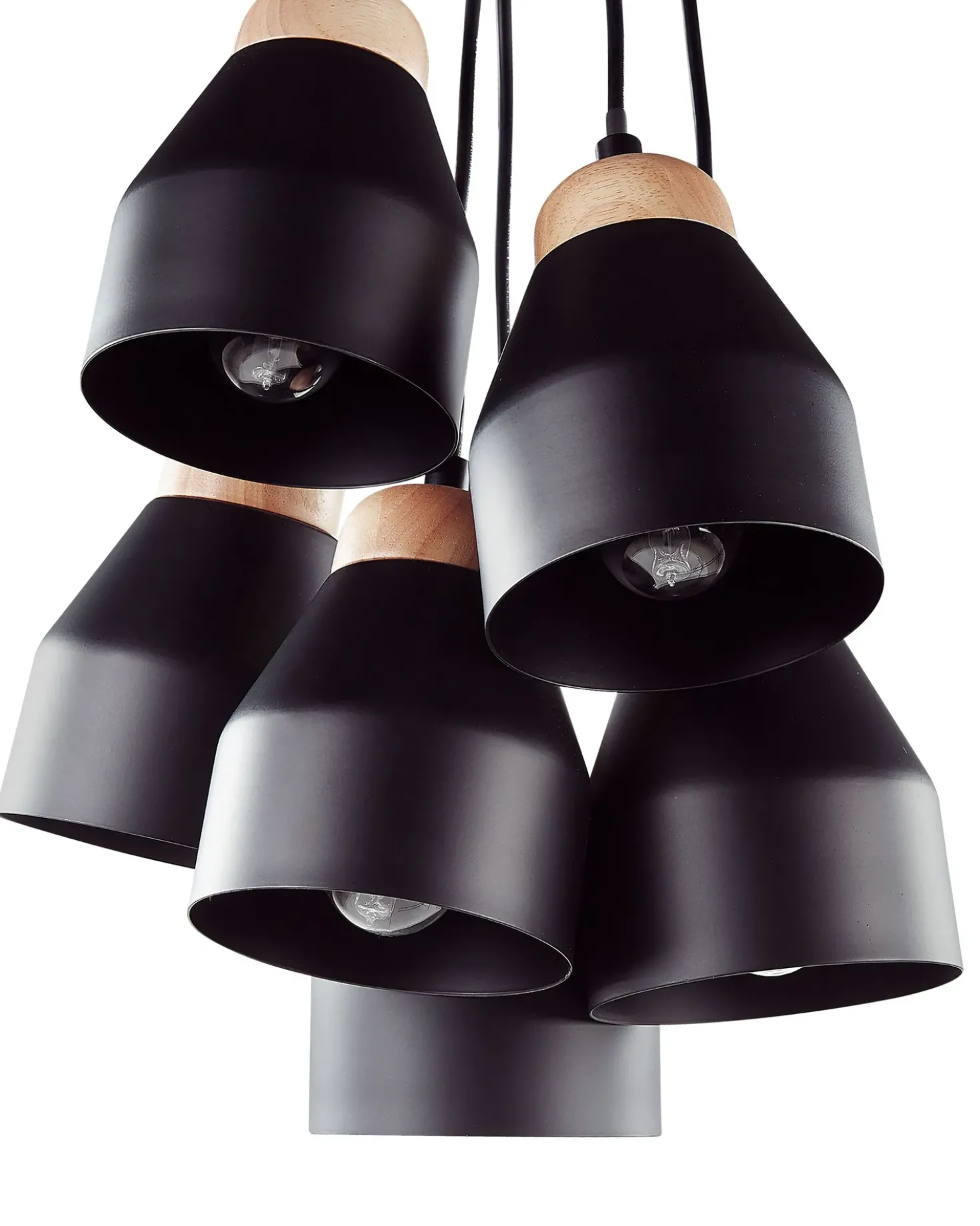 Lampadario CESTOS Metallo Nero