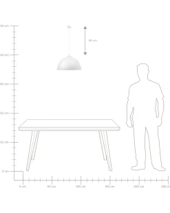 Lampadario CETINA Metallo Bianco