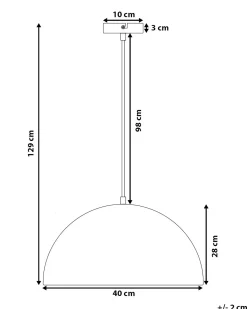 Lampadario CETINA Metallo Nero