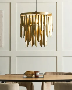 Lampadario CHAMBAL Metallo Ottone