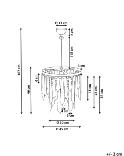 Lampadario CHAMBAL Metallo Ottone