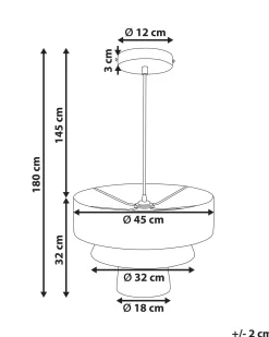 Lampadario CHAMBO Carta Naturale