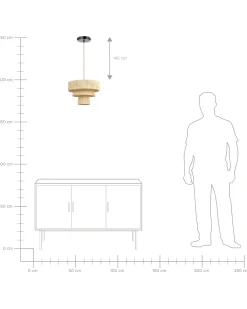 Lampadario CHAMBO Carta Naturale