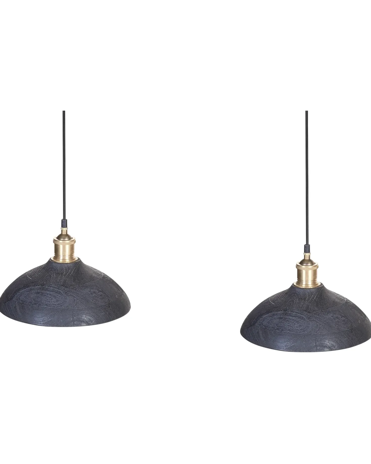 Lampadario CHEYYAR Legno di mango Nero