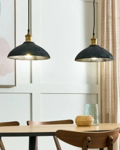 Lampadario CHEYYAR Legno di mango Nero
