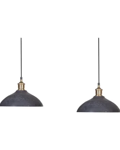 Lampadario CHEYYAR Legno di mango Nero