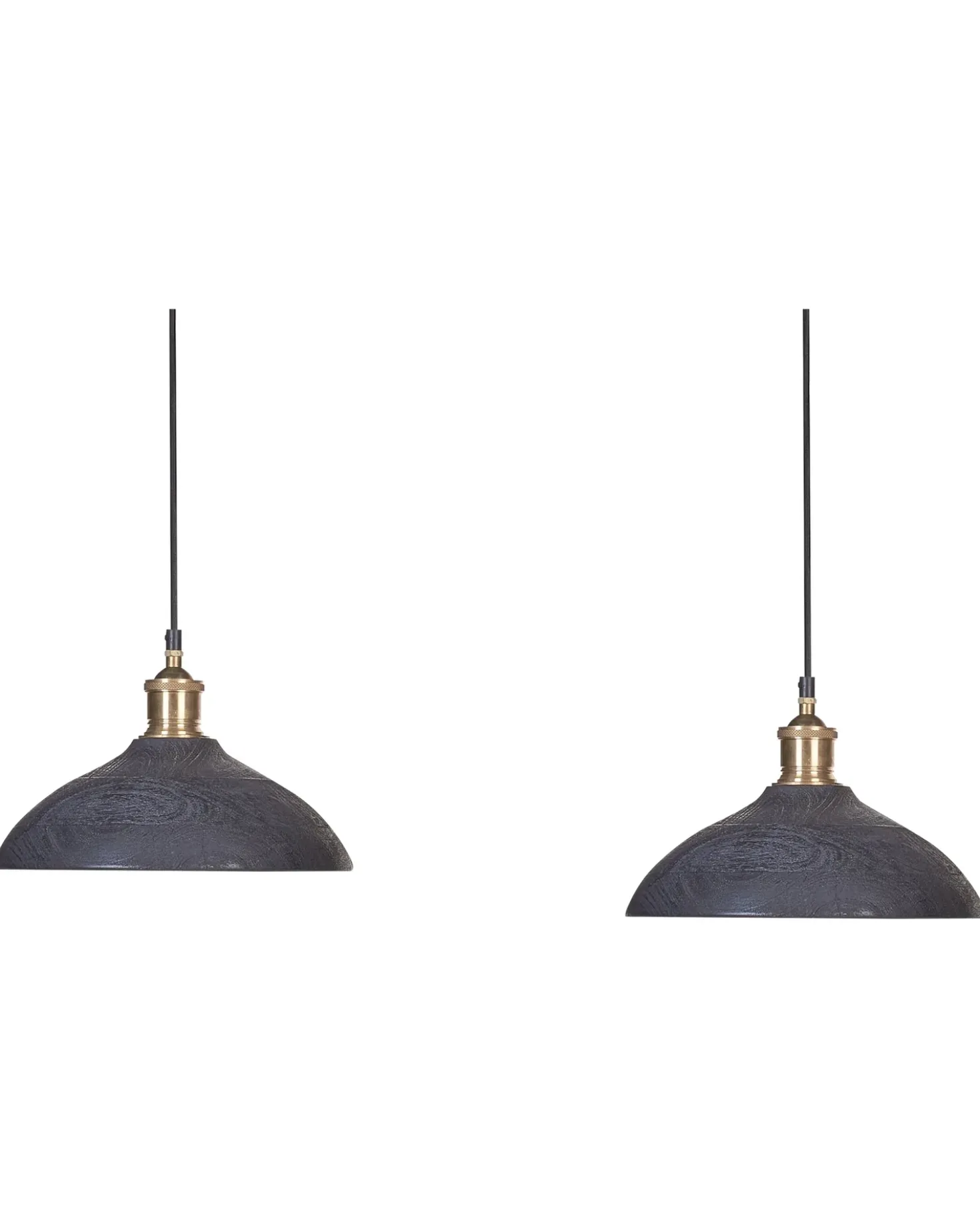 Lampadario CHEYYAR Legno di mango Nero