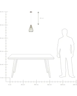 Lampadario CONCA Metallo Oro
