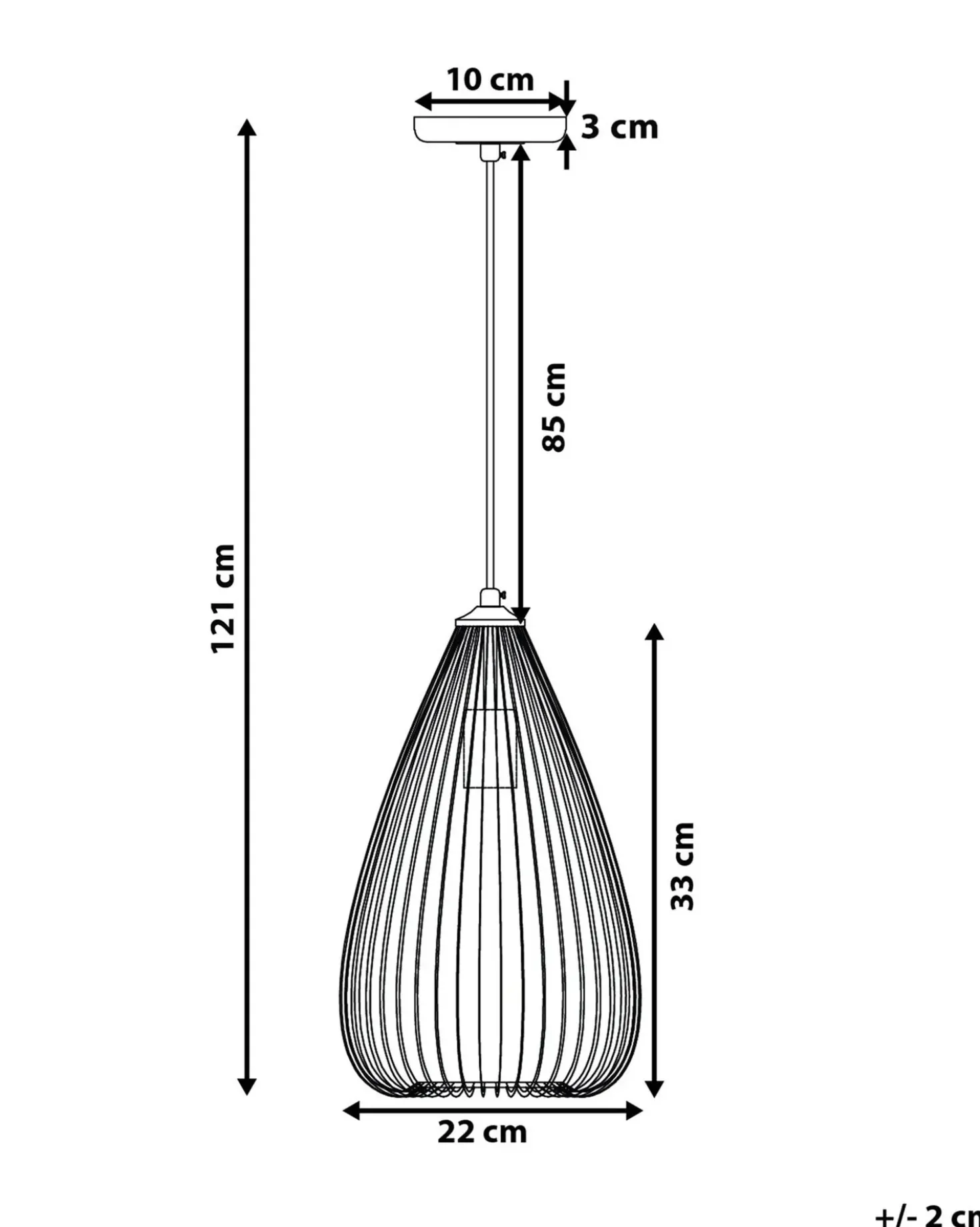 Lampadario CONCA Metallo Oro