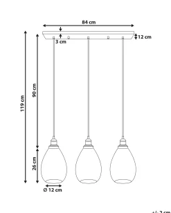 Lampadario COOSA Vetro Trasparente