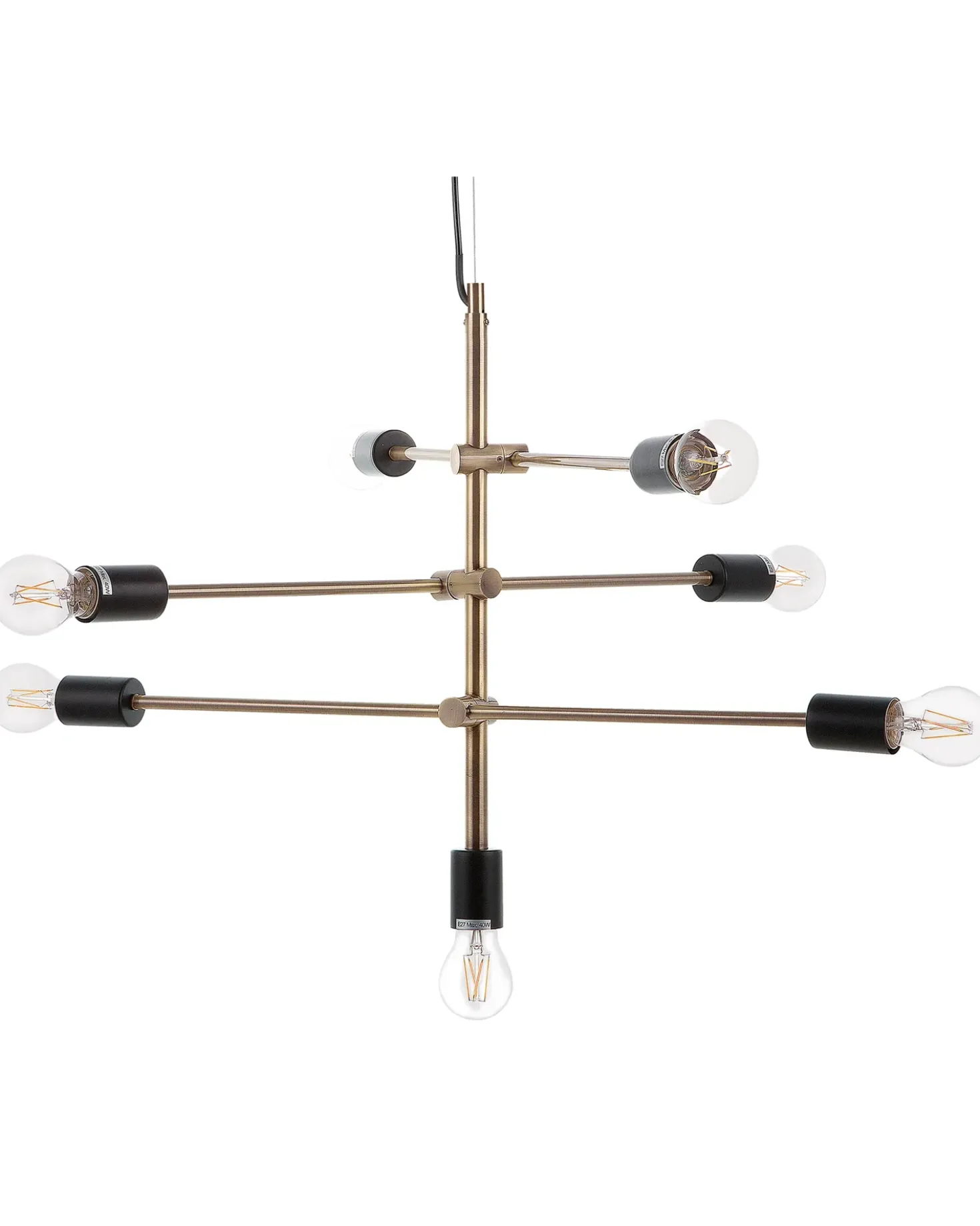 Lampadario CREMERA Metallo Ottone