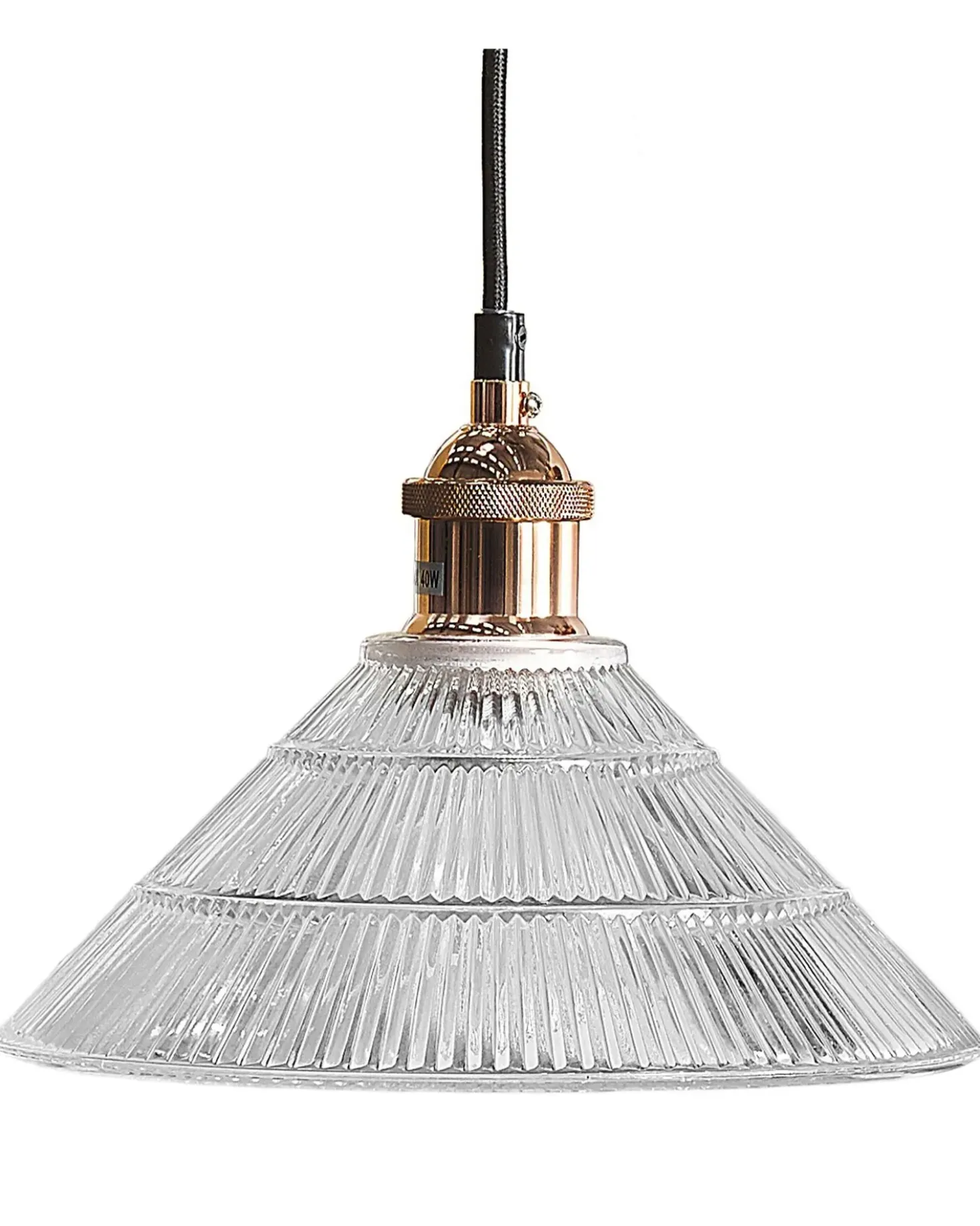 Lampadario CURONE Vetro Rame