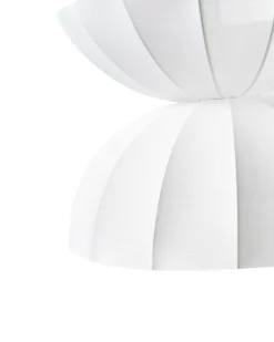 Lampadario DEBONS Finta seta Bianco