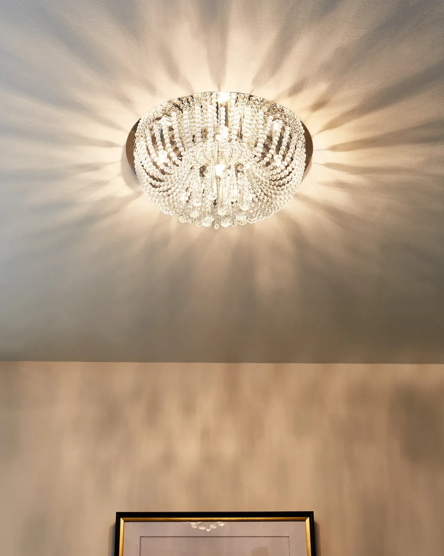 Lampadario DORNAS Cristallo Argento