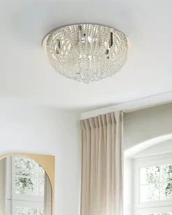 Lampadario DORNAS Cristallo Argento