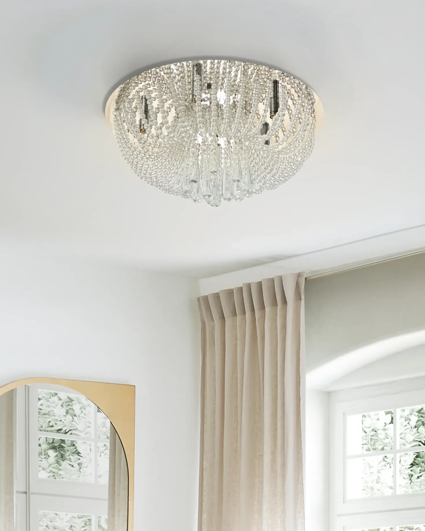 Lampadario DORNAS Cristallo Argento