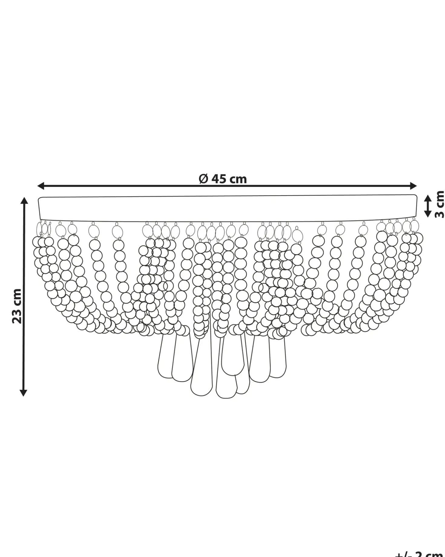 Lampadario DORNAS Cristallo Argento