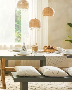 Lampadario DRINO Rattan Marrone chiaro