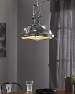 Lampadario EBRON Metallo Argento