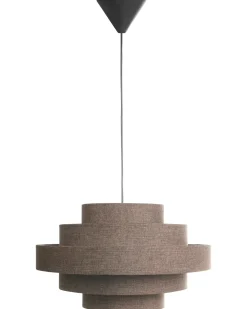 Lampadario EREBATO Lino Marrone